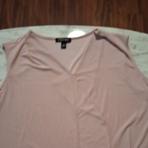 Roz&Ali Blush Pink Tank  Top.  Length 25 Inches